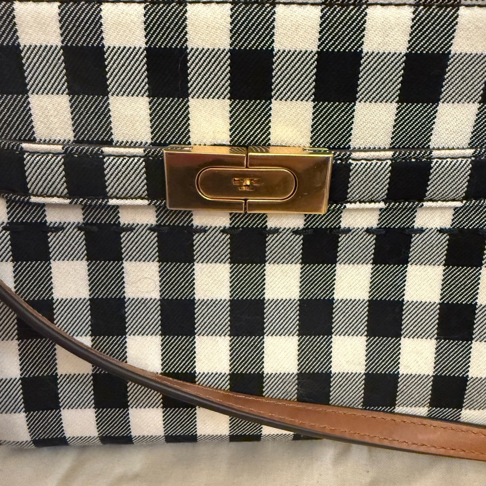 Tory Burch Gingham Petite Double Bag - Picture 3 of 5